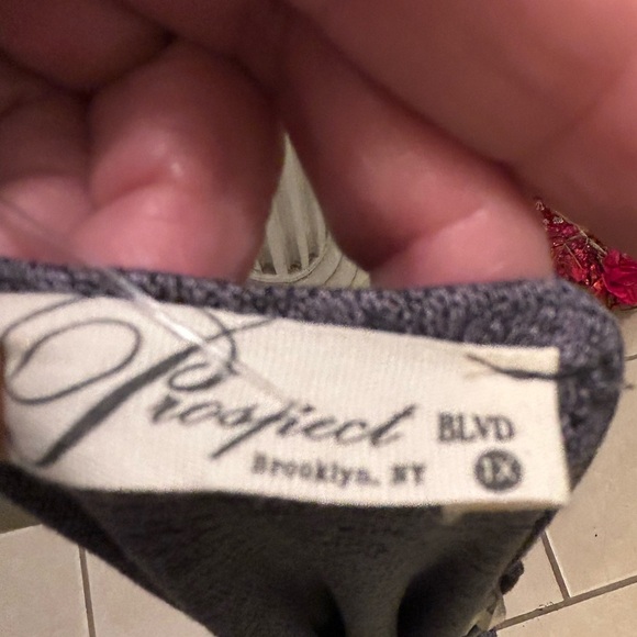 Clearance new Prospect Blvd Gray long Cardigan 1X split side 0122 - Picture 5 of 11